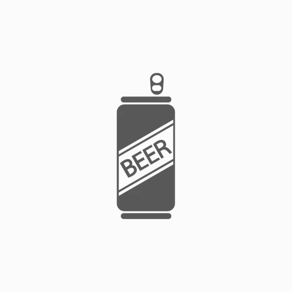 Пиво Може Значок Може Значок Пиво Ілюстрація Напоїв Напій Вектор — стоковий вектор