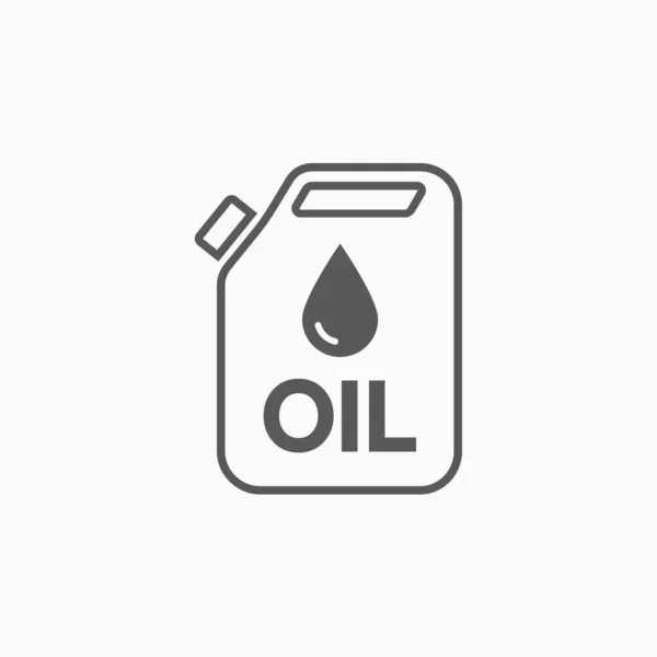 Jerrycan Oil Icon Jerrycan Vector Can Icon Tank Vector Package — Stock Vector