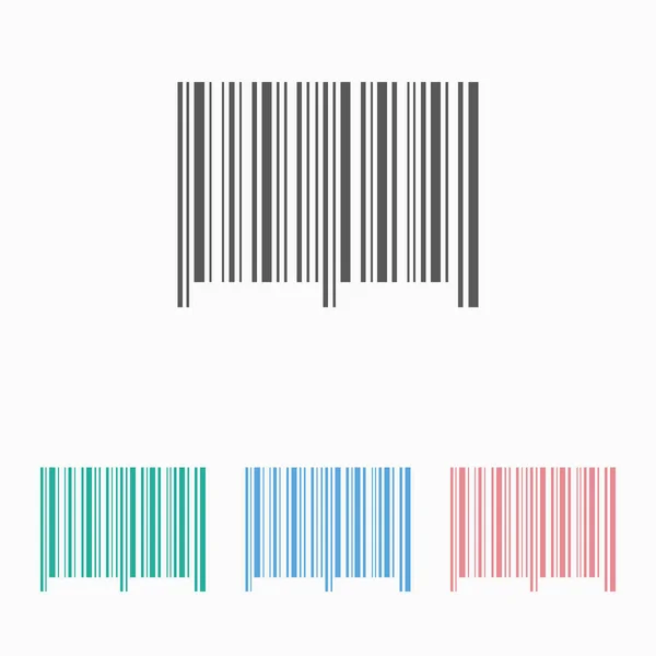 Barcode Icoon Label Vector Barcode Icoon Scan Illustratie — Stockvector