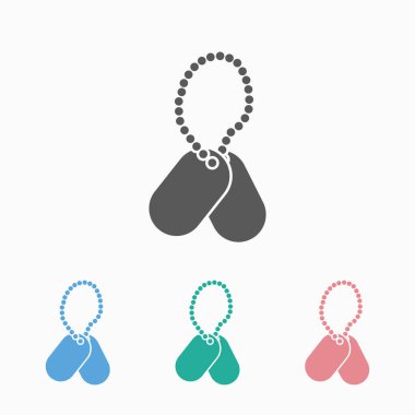 köpek zinciri simgesi, zincir simgesi, etiket vektörü, etiket vektörü, hayvan illüstrasyonu