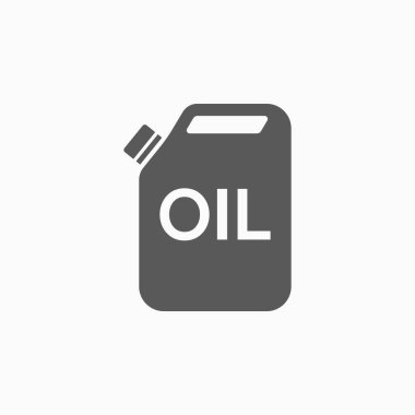 jerrycan yağ ikonu vektör illüstrasyonu