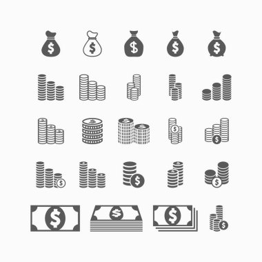 para, sikke simgesi vektör illüstrasyonuName