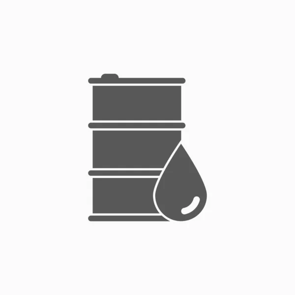 Icono Del Barril Petróleo Vector Ilustración — Archivo Imágenes Vectoriales