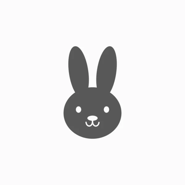 Rabbit Icon Vector Illustration — Stock Vector