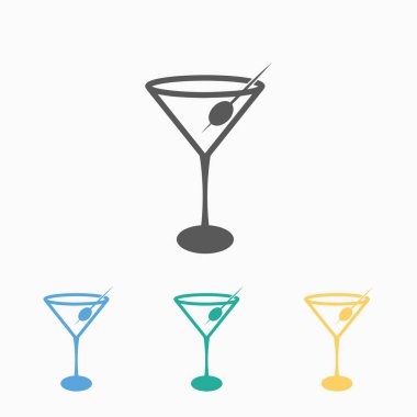 Martini cam simge vektör çizim