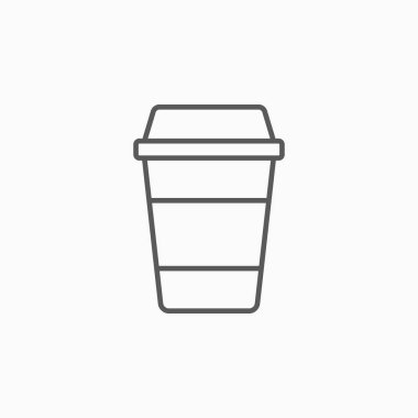 Tek kullanımlık kahve bardağı simgesi
