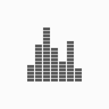 Müzik ses dalgası simgesini eşitle