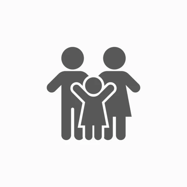 Family Icon Vector Illustration — Stock Vector