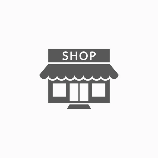 Shop Store Icon Vector Illustration — Stock Vector