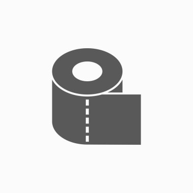 tuvalet kağıdı rulosu ikon vektör çizimi