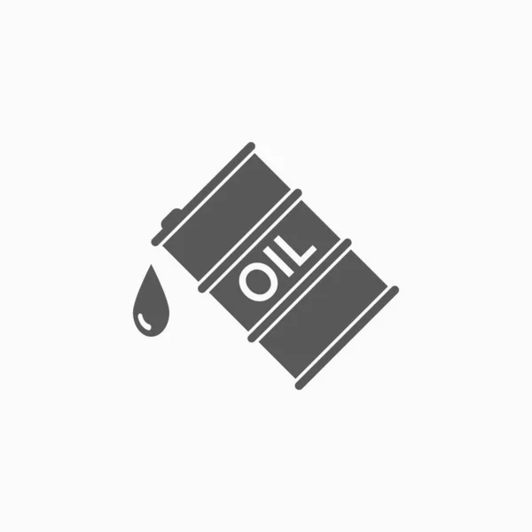 Oil Barrel Icon Vector Illustration — Stock Vector