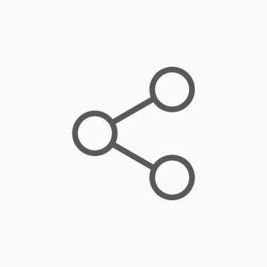 paylaşımlı simge vektör illüstrasyonu