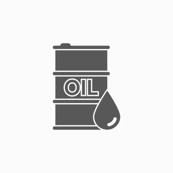 Icono Del Barril Petróleo Vector Ilustración — Archivo Imágenes Vectoriales