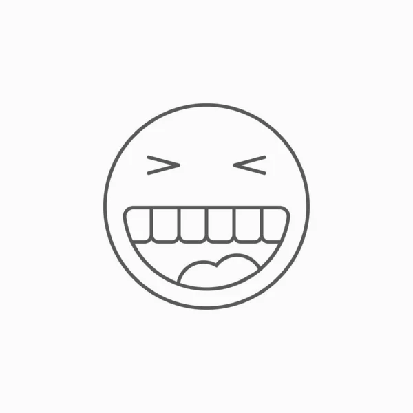 Sonrisa Icono Vector Ilustración — Vector de stock