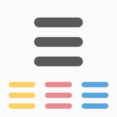 Menü simgesi vektör illüstrasyonunu genişlet