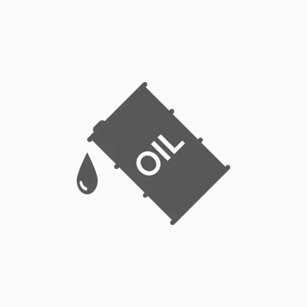 Icono Del Barril Petróleo Vector Ilustración — Archivo Imágenes Vectoriales