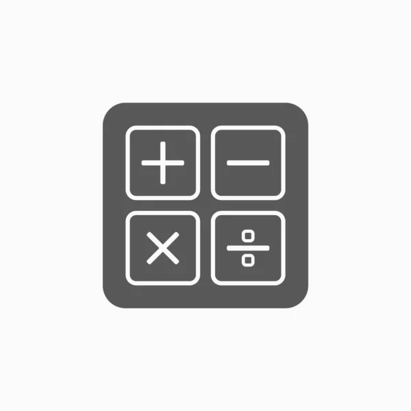 Calculation Vector Illustration Calculator Icon — Stock Vector