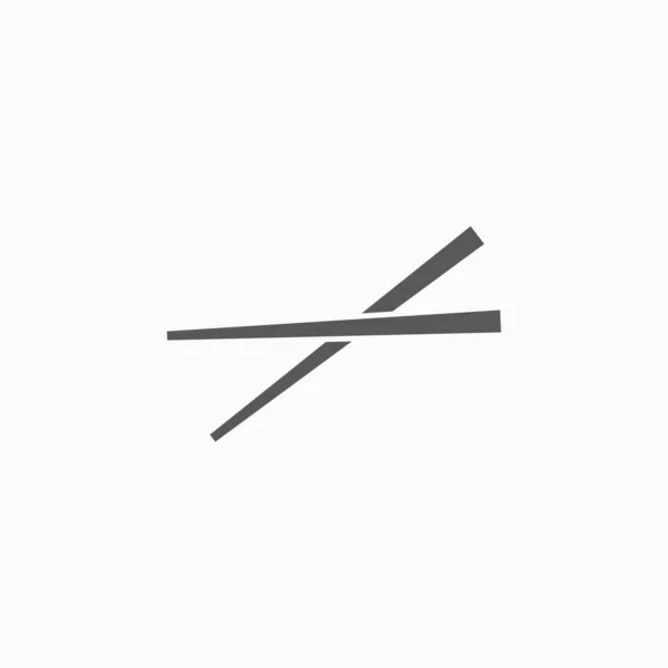 Chopsticks Icon Vector Illustration — Stock Vector