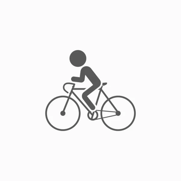 Icono Bicicleta Vector Ilustración — Archivo Imágenes Vectoriales