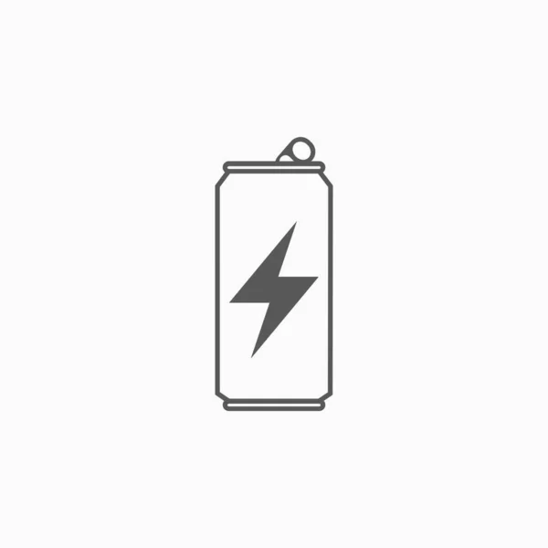 Energy Drink Kann Symbol Vektor Illustration — Stockvektor