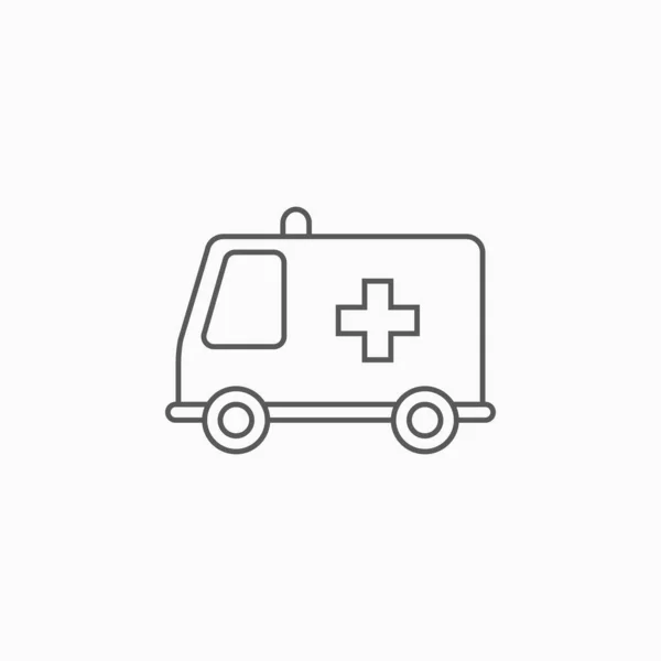 Ambulância Ícone Vetor Ilustração — Vetor de Stock