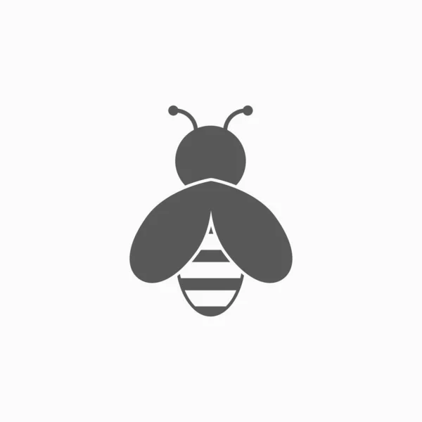 Icono Abeja Vector Ilustración — Vector de stock