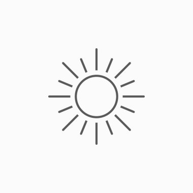 Güneş Simgesi Vektör illüstrasyonu