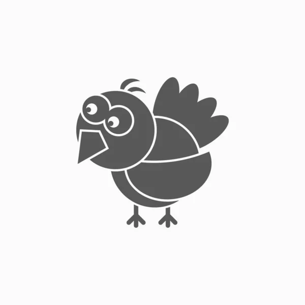 Иконка Птицы Вектор Птицы — стоковый вектор