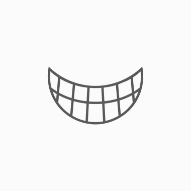 Gülümse ikon vektör illüstrasyonu