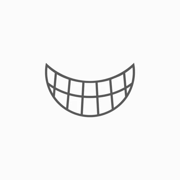 Glimlach Pictogram Vector Illustratie — Stockvector
