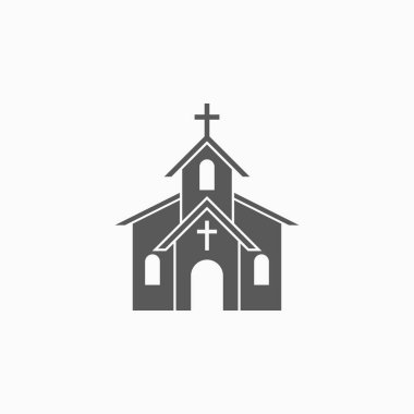 kilise simgesi vektör illüstrasyonu