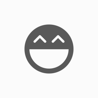 Gülümse ikon vektör illüstrasyonu