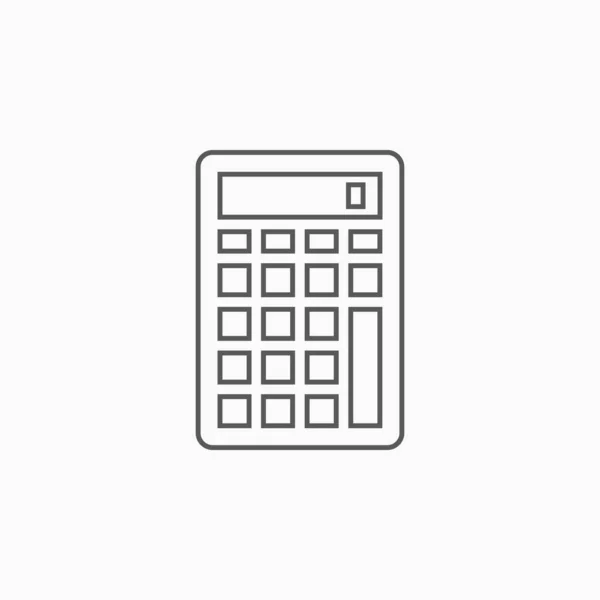 Cálculo Ilustração Vetorial Ícone Calculadora — Vetor de Stock
