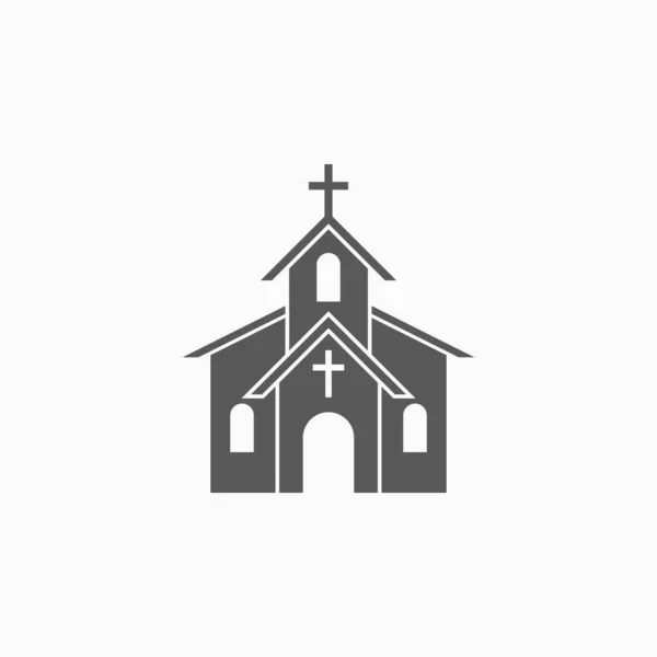 Kirche Ikone Vektor Illustration — Stockvektor