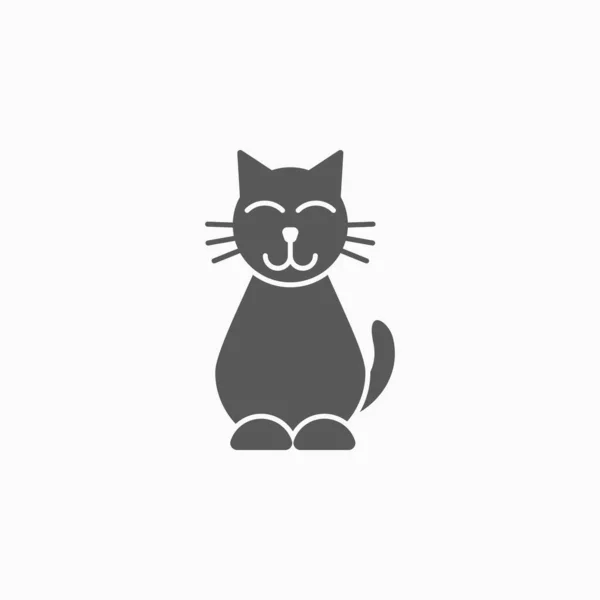 Cat Icon Moggy Vector — Stock Vector