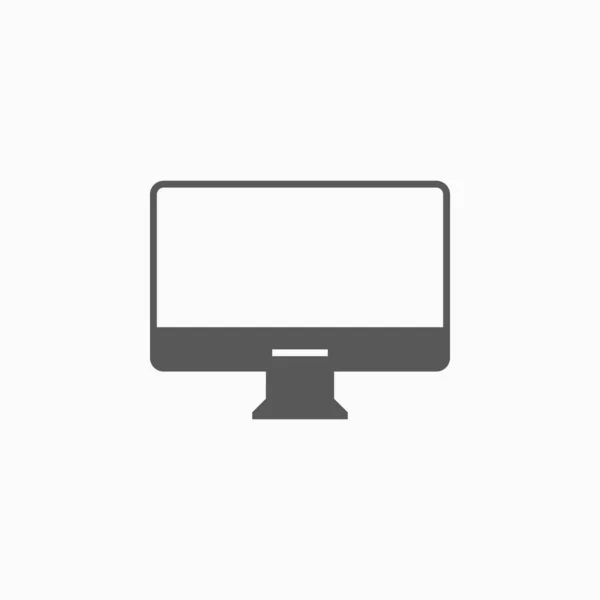 Ícone Computador Vetor Monitor —  Vetores de Stock