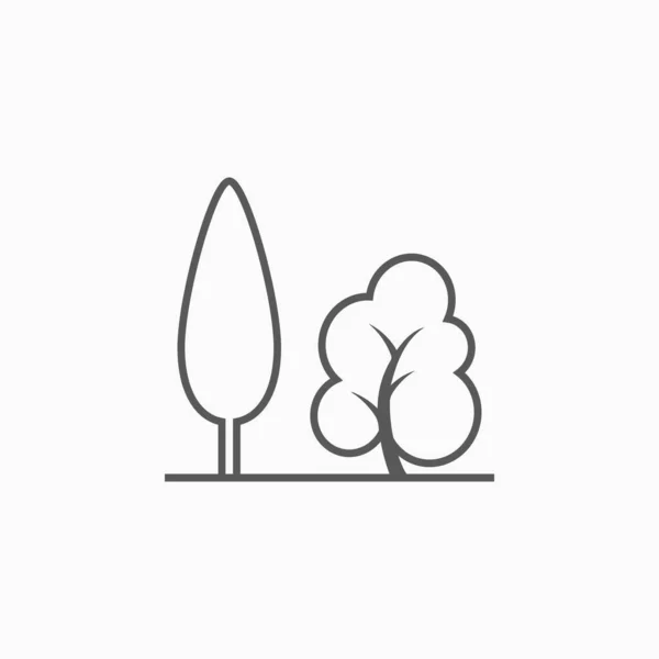 Tree Icon Plant Vector — Vector de stock