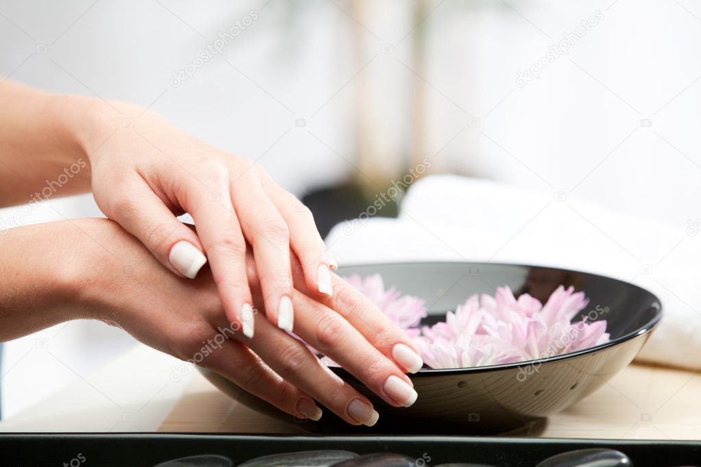 Hands Spa.Manicure concept