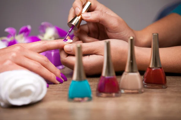 Unha de manicure — Fotografia de Stock