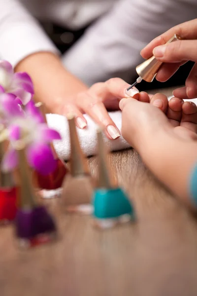 Conceito de fabricação de manicure — Fotografia de Stock