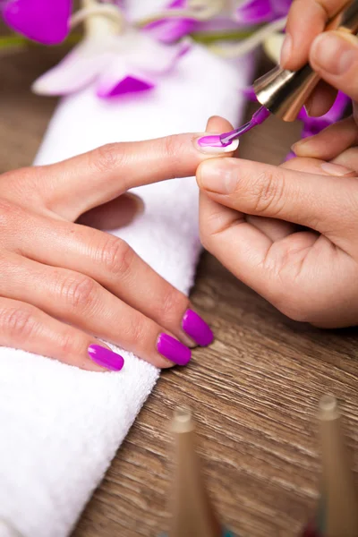 Manicure nagel — Stockfoto