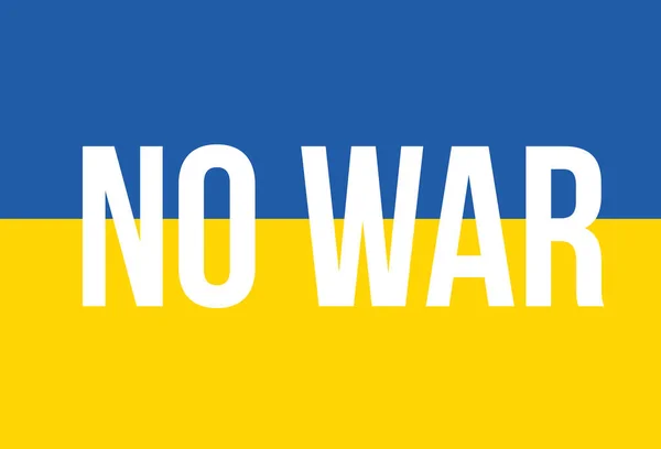 Ukrainische Flagge Mit Text War White — Stockfoto