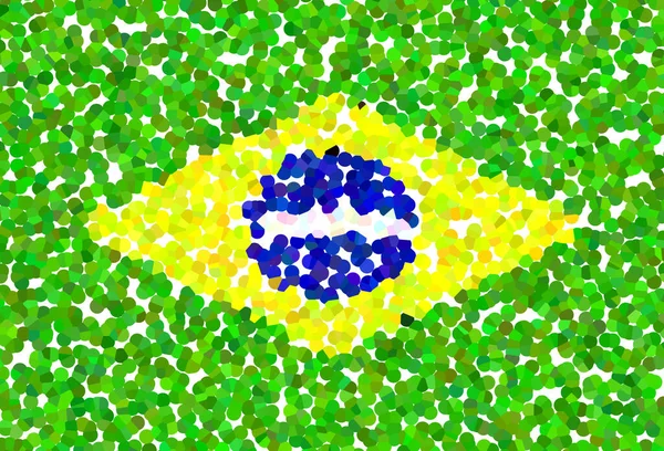 Drapeau Brésil Pointillisme Bonne Qualité Haute Résolution — Photo