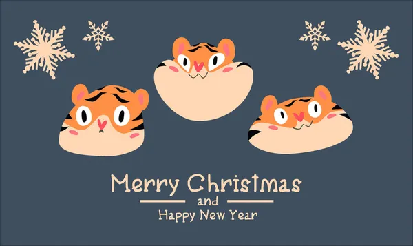 Kaplanlarla mutlu noeller, 2022 yılının sembolü.