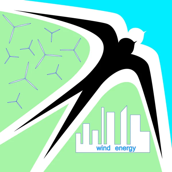 Abstract illustration of an ecological energia