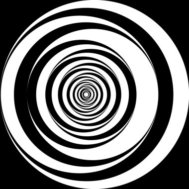 siyah-beyaz spiral arka plan