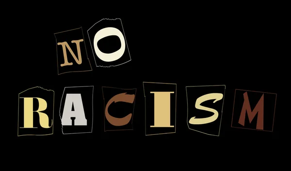 Ні расизму — стокове фото