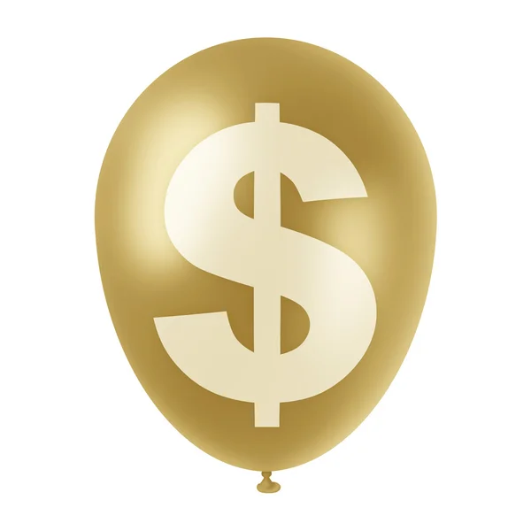 黄金美元 ballon — 图库照片