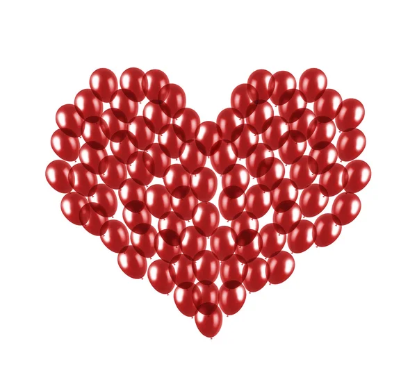 Heart made of balloons — Stock Photo, Image