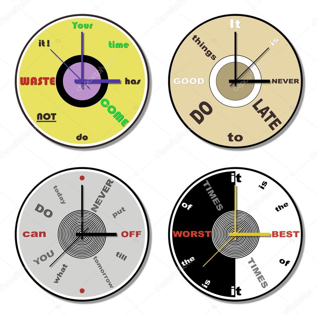 expressions clock theme set